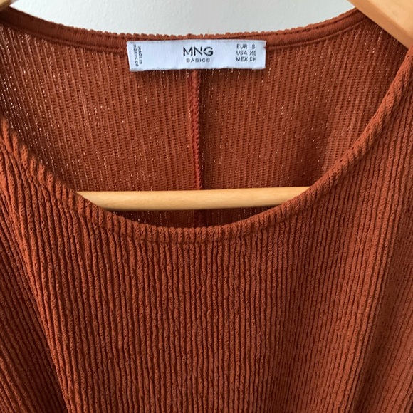 Mango midi rust dress - Picture 2 of 4
